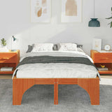 Vidaxl bedframe bruin 140 x 190 cm massief grenenhout