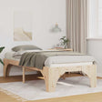 Vidaxl bedframe bruin 80 x 200 cm massief grenenhout
