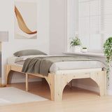Vidaxl bedframe bruin 80 x 200 cm massief grenenhout