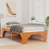 Vidaxl bedframe bruin 80 x 200 cm massief grenenhout
