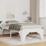 Vidaxl bedframe wit 90 x 190 cm massief grenenhout