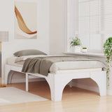 Vidaxl bedframe wit 90 x 190 cm massief grenenhout