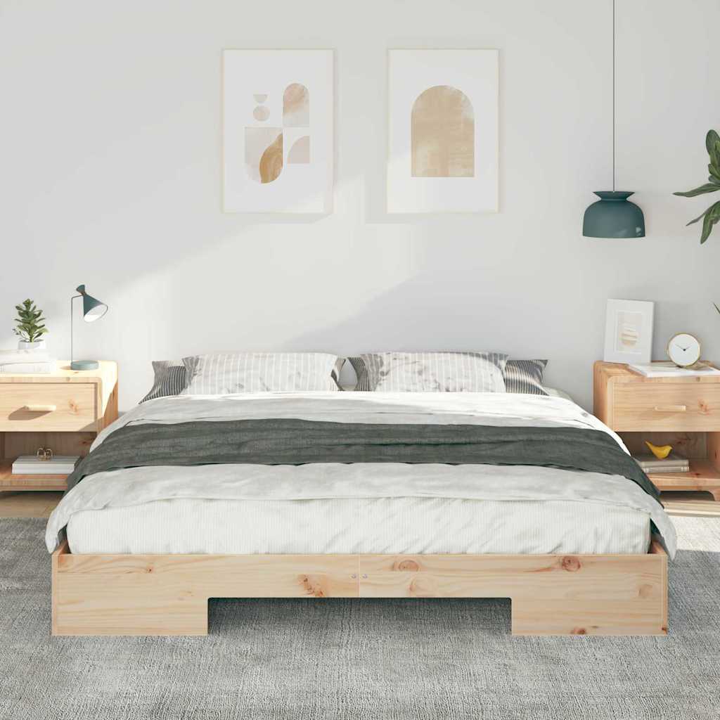 Vidaxl bedframe bruin 200 x 200 cm
