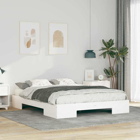 Vidaxl bedframe wit 160 x 200 cm