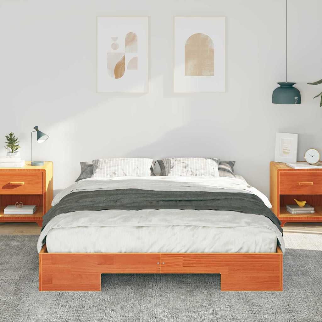 Vidaxl bedframe bruin 140 x 200 cm