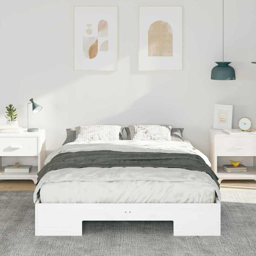 Vidaxl bedframe wit 120 x 200 cm