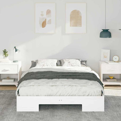 Vidaxl bedframe wit 120 x 200 cm