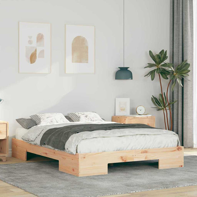 Vidaxl bedframe bruin 140 x 190 cm