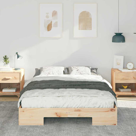 Vidaxl bedframe bruin 140 x 190 cm