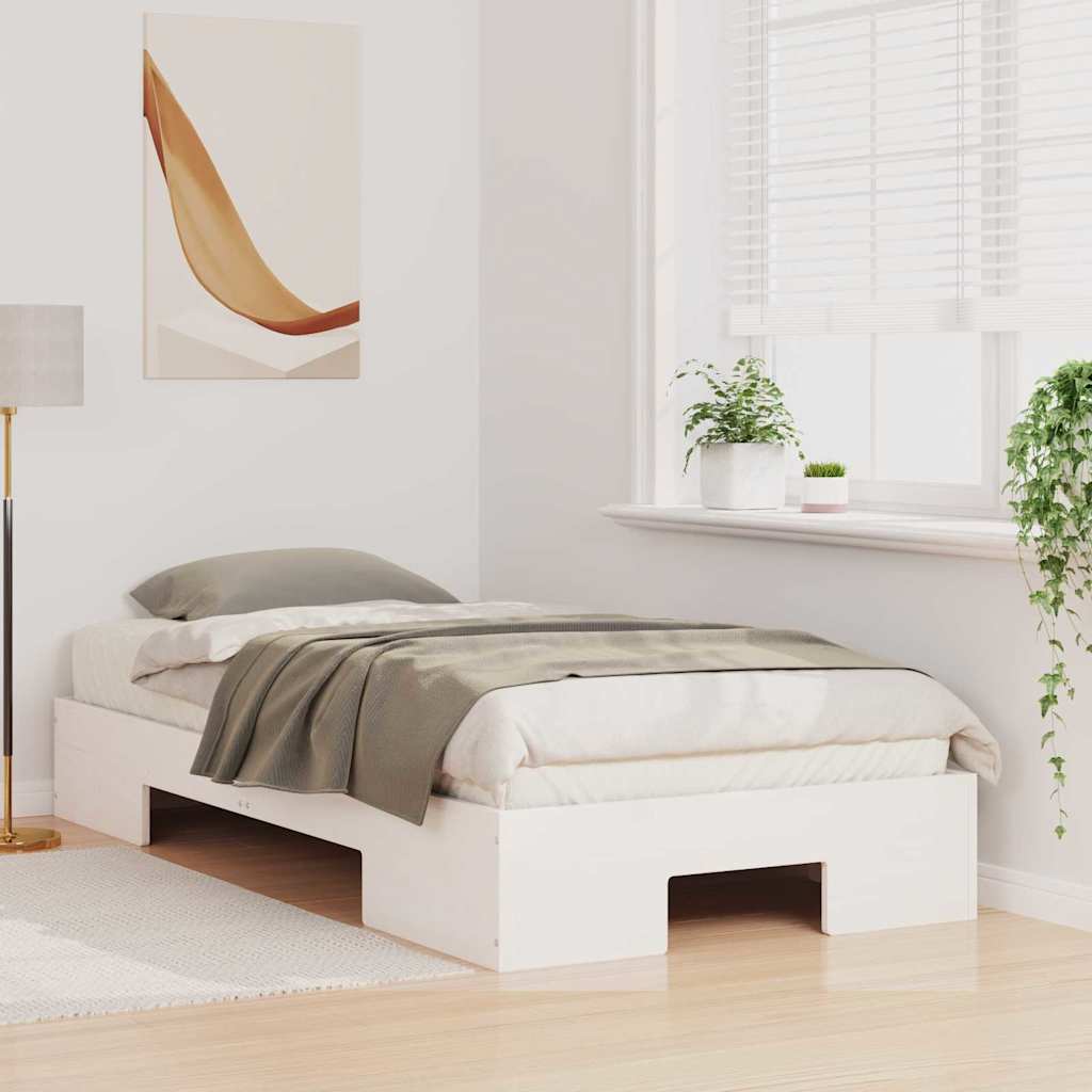 Vidaxl bedframe wit 90 x 200 cm