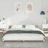 Vidaxl bedframe wit 180 x 210 cm massief grenenhout