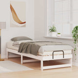 Vidaxl bedframe wit 80 x 210 cm massief grenenhout