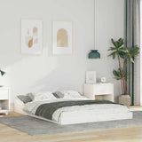 Vidaxl bedframe wit 140 x 190 cm massief grenenhout