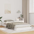 Vidaxl bedframe wit 90 x 210 cm massief grenenhout