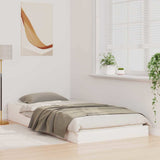 Vidaxl bedframe wit 90 x 210 cm massief grenenhout