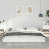 Vidaxl bedframe wit 200 x 210 cm massief grenenhout