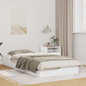 Vidaxl bedframe wit 100 x 200 cm massief grenenhout