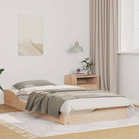 Vidaxl bedframe bruin 80 x 200 cm massief grenenhout