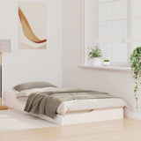 Vidaxl bedframe wit 90 x 190 cm massief grenenhout