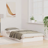 Vidaxl bedframe wit 90 x 210 cm massief grenenhout