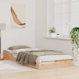 Vidaxl bedframe bruin 80 x 220 cm massief grenenhout