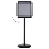 Vidaxl posterstandaards 2 pcs zwart 32.7 x 24 x 108 cm aluminium