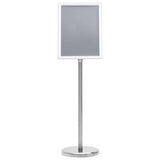 Vidaxl posterstandaards 2 pcs zilver 32.7 x 24 x 108 cm aluminium