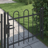 Vidaxl hekpoort met slot grijs 103 x 250 cm gepoedercoat staal