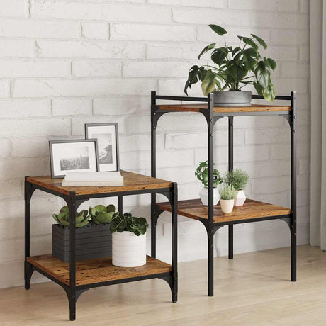 Vidaxl boekenplank bord 3-laags 4 st 40 x 40 x 1,5 cm bewerkt hout