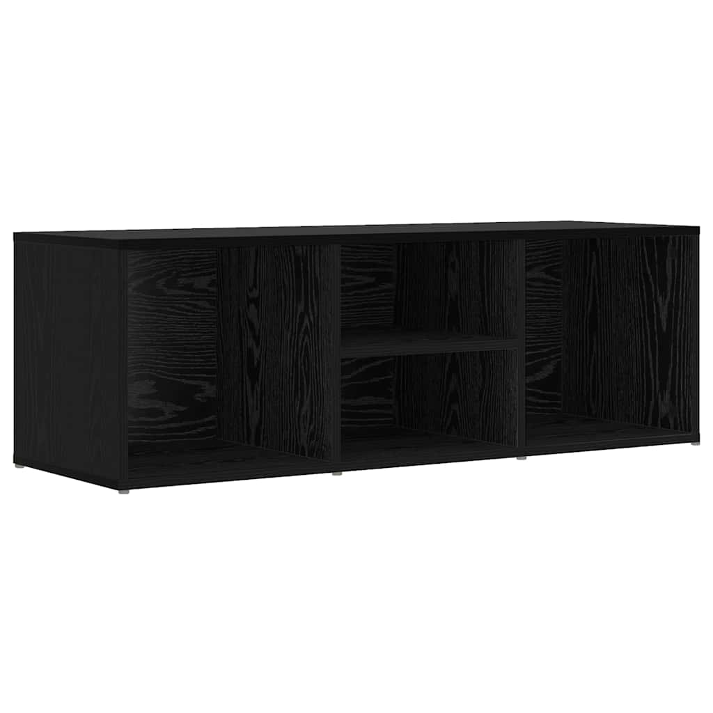 Vidaxl schoenenbank zwart eiken 102 x 35 x 35 cm bewerkt hout