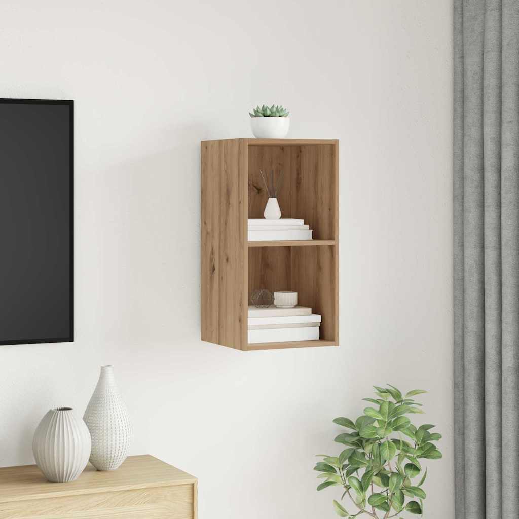 Vidaxl tv-meubelset 37 x 37 x 72 cm artisan eiken bewerkt hout