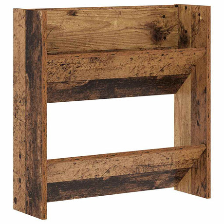Vidaxl schoenenkast met plank oudhout 60 x 18 x 60 cm bewerkt hout