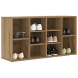 Vidaxl schoenenbank artisan eiken 103 x 30 x 54,5 cm bewerkt hout