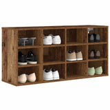 Vidaxl schoenenkast met plank oudhout 103 x 30 x 51 cm bewerkt hout