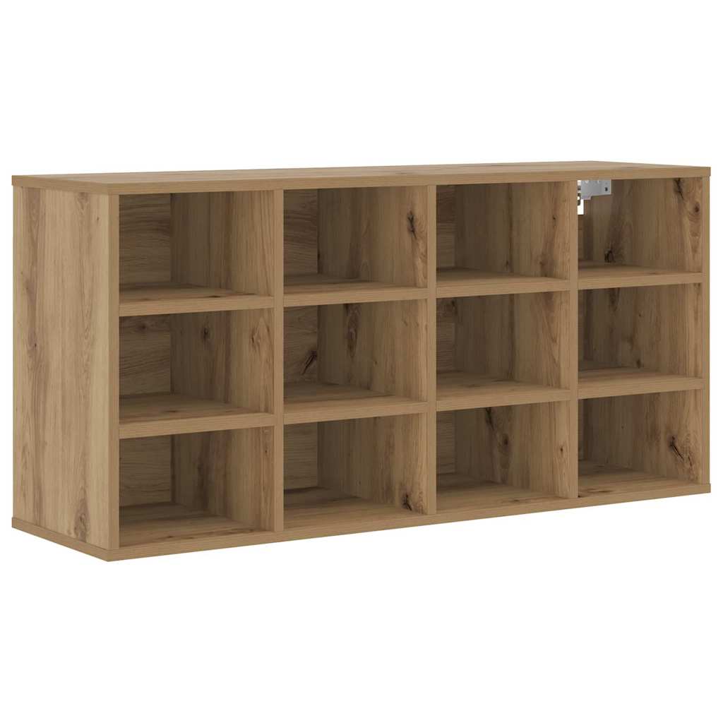 Vidaxl schoenenkast artisan eiken 103 x 30 x 51 cm bewerkt hout