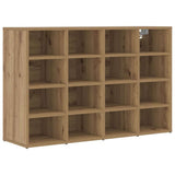 Vidaxl schoenenkast artisan eiken 103 x 30 x 67 cm bewerkt hout