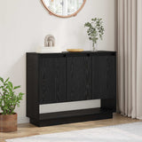 Vidaxl dressoir zwart eiken 97 x 29 x 75 cm bewerkt hout