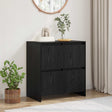 Vidaxl dressoir zwart eiken 70 x 41 x 75 cm bewerkt hout