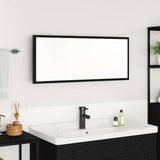 Vidaxl spiegel zwart eiken 90 x 8,5 x 37 cm bewerkt hout