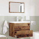 Vidaxl badkamermeubelset 2 st oud hout 57 x 37 x 45 cm