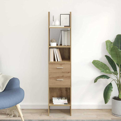 Vidaxl boekenkast 2-laags 40 x 35 x 180 cm bewerkt hout