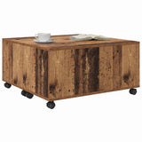 Vidaxl salontafel oudhout 75 x 75 x 38 cm bewerkt hout