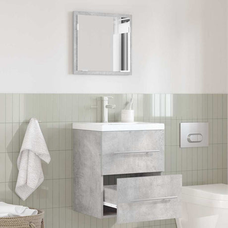 Vidaxl badkamermeubelset met lade met opslag grijs 41 x 38,5 x 48 cm