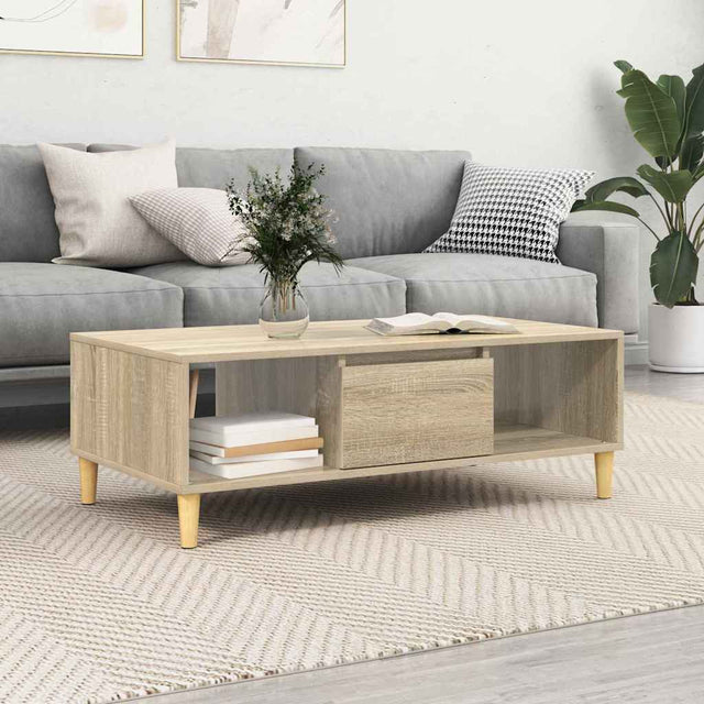 Vidaxl salontafel sonoma eiken 102 x 55 x 35 cm bewerkt hout