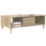 Vidaxl salontafel sonoma eiken 102 x 55 x 35 cm bewerkt hout
