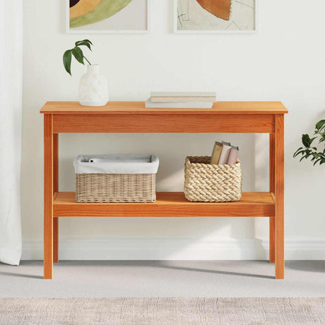 Vidaxl wandtafel wasbruin 110 x 40 x 75 cm massief grenenhout