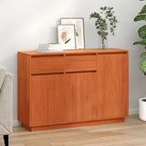 Vidaxl dressoir met lade wasbruin 110 x 34 x 75 cm massief grenenhout