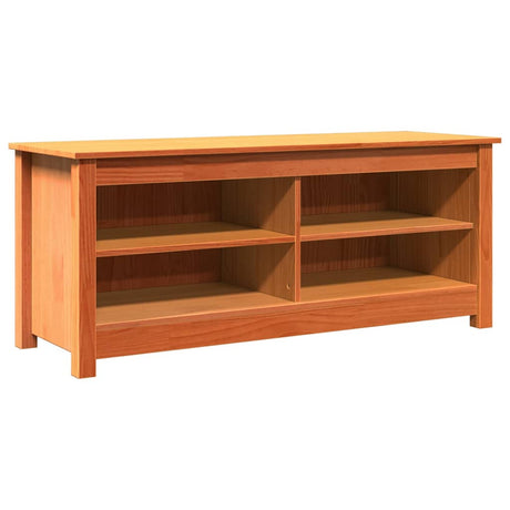 Vidaxl opslagbank wasbruin 110 x 38 x 45,5 cm massief grenenhout