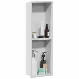 Vidaxl douche niche wit 60 x 20 x 9,5 cm roestvrij staal