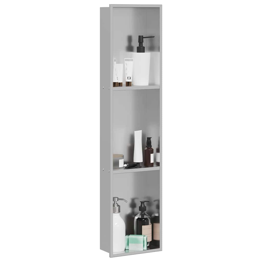 Vidaxl douche niche zilver 90 x 20 x 9,5 cm roestvrij staal
